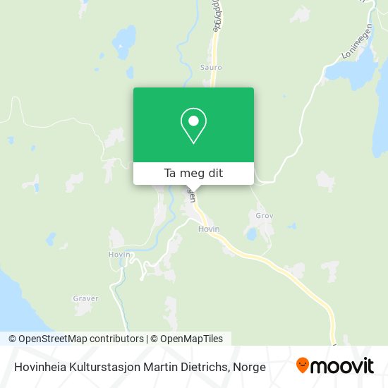 Hovinheia Kulturstasjon Martin Dietrichs kart