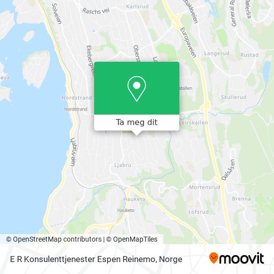 E R Konsulenttjenester Espen Reinemo kart