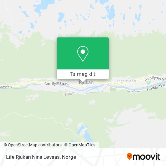 Life Rjukan Nina Løvaas kart