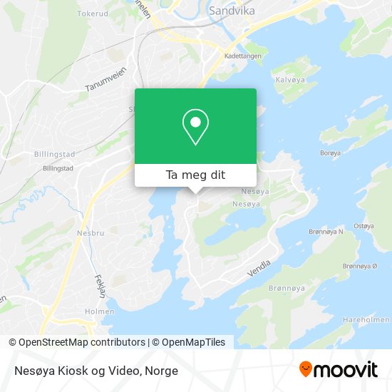 Nesøya Kiosk og Video kart