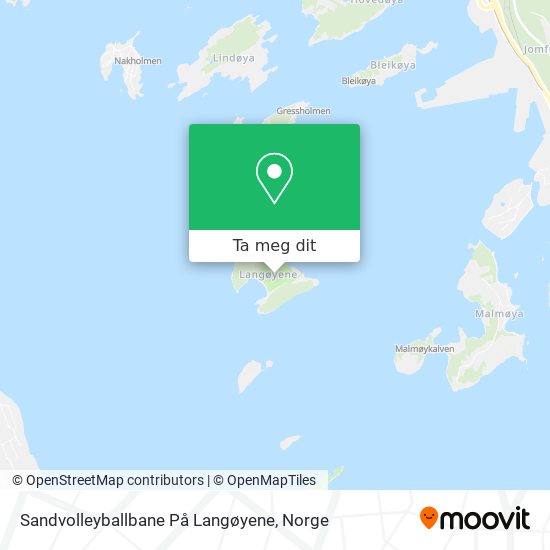 Sandvolleyballbane På Langøyene kart