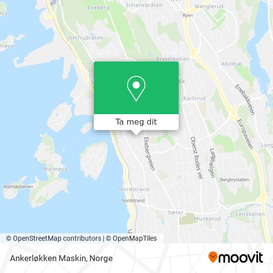 Ankerløkken Maskin kart