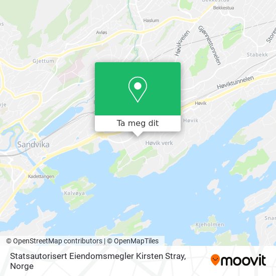 Statsautorisert Eiendomsmegler Kirsten Stray kart