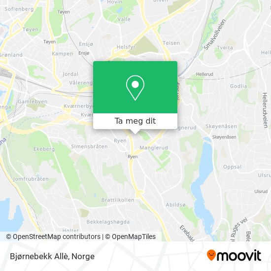 Bjørnebekk Allè kart