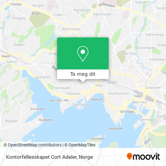 Kontorfellesskapet Cort Adeler kart