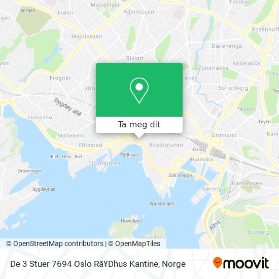 De 3 Stuer 7694 Oslo Rã¥Dhus Kantine kart