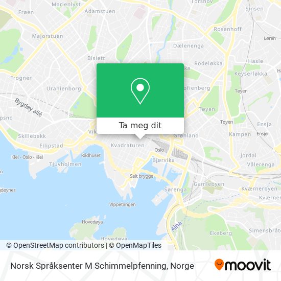 Norsk Språksenter M Schimmelpfenning kart