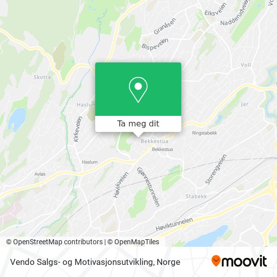 Vendo Salgs- og Motivasjonsutvikling kart