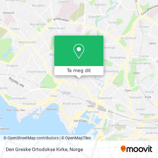 Den Greske Ortodokse Kirke kart