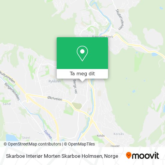 Skarboe Interiør Morten Skarboe Holmsen kart
