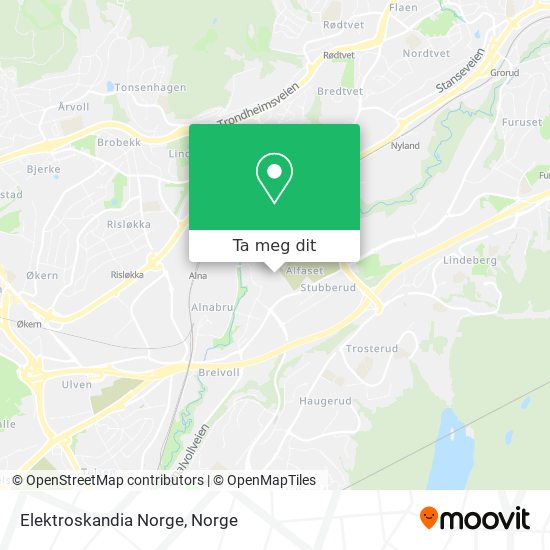 Elektroskandia Norge kart