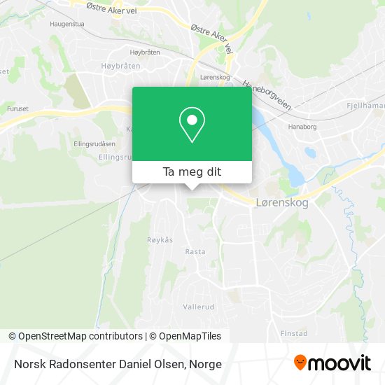Norsk Radonsenter Daniel Olsen kart
