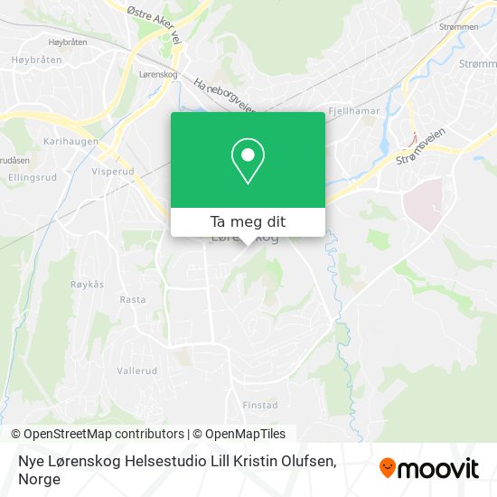 Nye Lørenskog Helsestudio Lill Kristin Olufsen kart