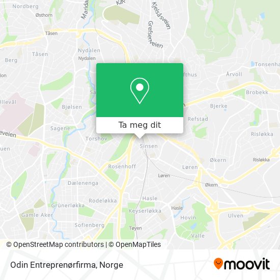 Odin Entreprenørfirma kart