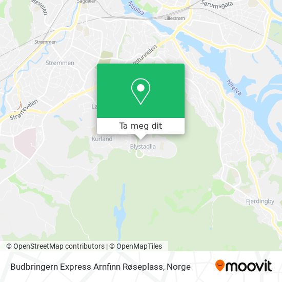 Budbringern Express Arnfinn Røseplass kart