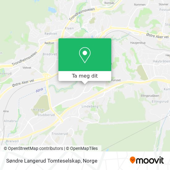 Søndre Langerud Tomteselskap kart