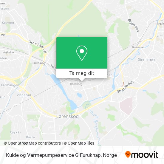 Kulde og Varmepumpeservice G Furuknap kart