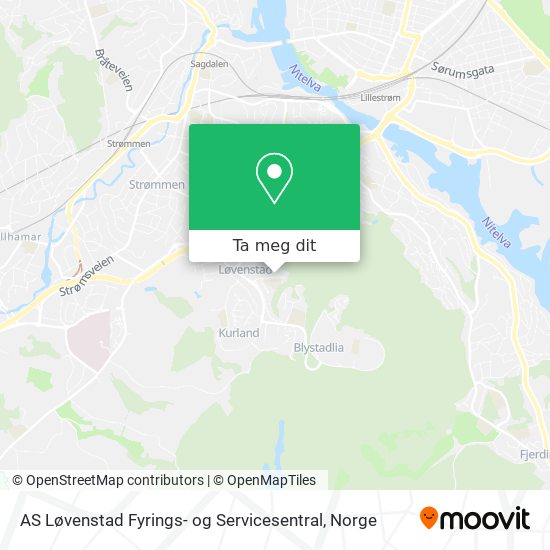 AS Løvenstad Fyrings- og Servicesentral kart