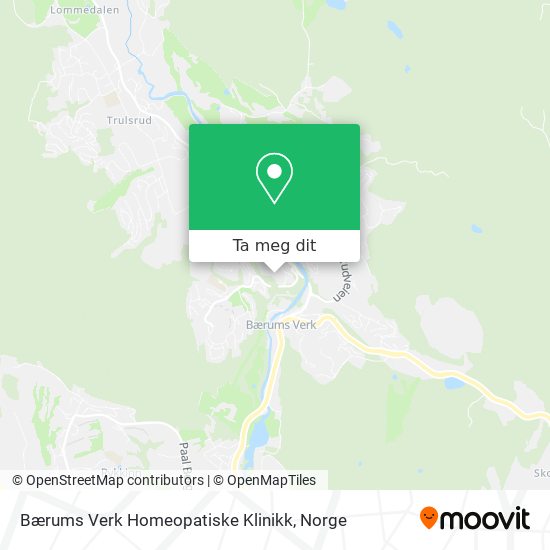 Bærums Verk Homeopatiske Klinikk kart