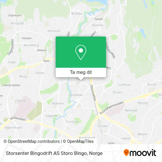 Storsenter Bingodrift AS Storo Bingo kart