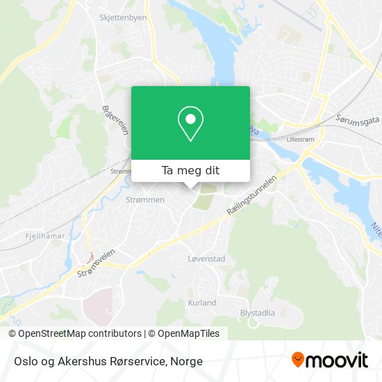 Oslo og Akershus Rørservice kart
