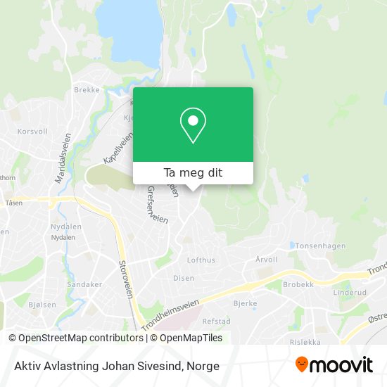 Aktiv Avlastning Johan Sivesind kart