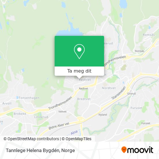 Tannlege Helena Bygdén kart