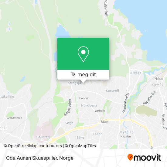 Oda Aunan Skuespiller kart