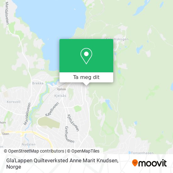 Gla'Lappen Quilteverksted Anne Marit Knudsen kart