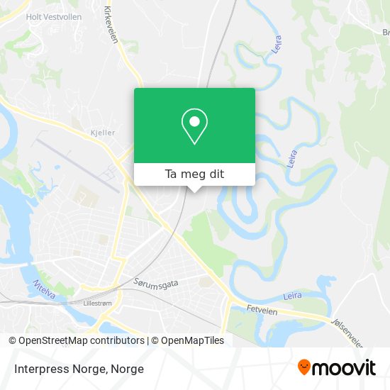 Interpress Norge kart