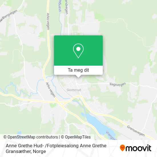 Anne Grethe Hud- /Fotpleiesalong Anne Grethe Gransæther kart