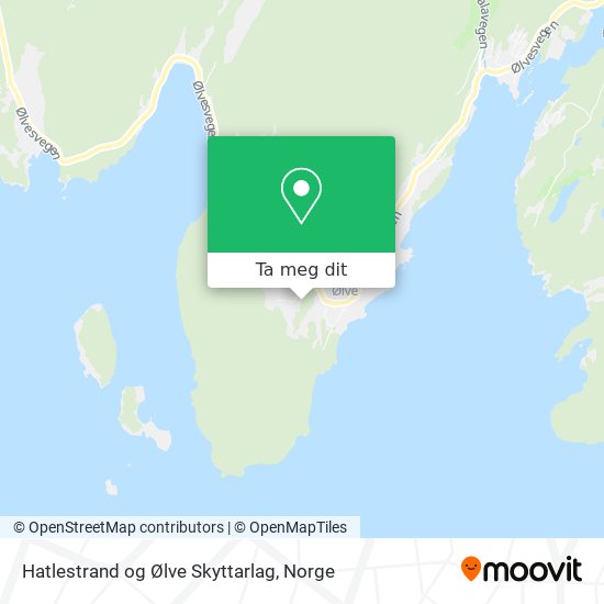 Hatlestrand og Ølve Skyttarlag kart