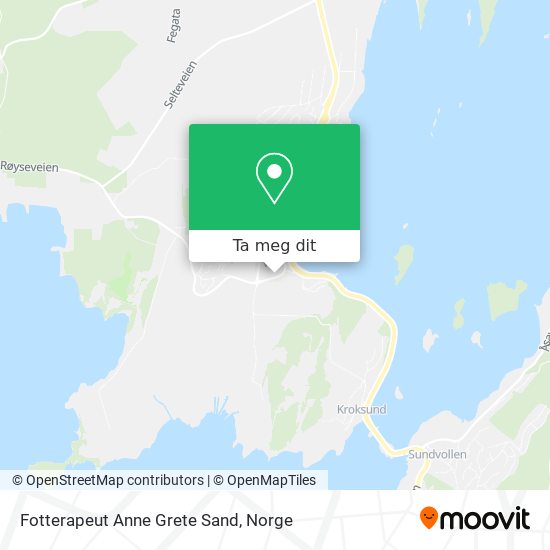 Fotterapeut Anne Grete Sand kart