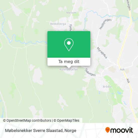 Møbelsnekker Sverre Slaastad kart