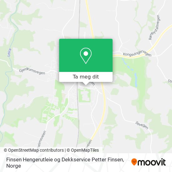 Finsen Hengerutleie og Dekkservice Petter Finsen kart