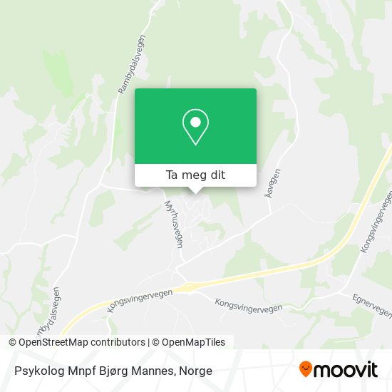Psykolog Mnpf Bjørg Mannes kart