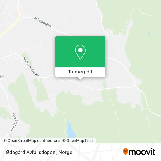 Ødegård Avfallsdeponi kart