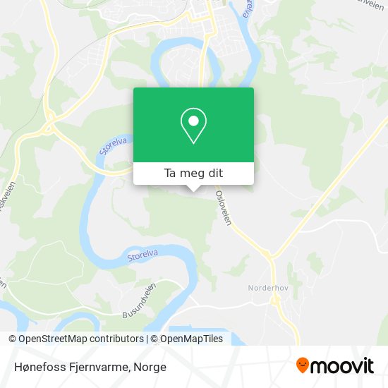 Hønefoss Fjernvarme kart
