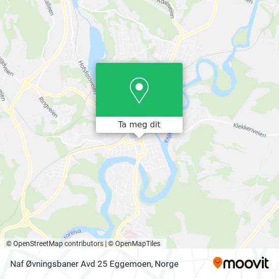 Naf Øvningsbaner Avd 25 Eggemoen kart
