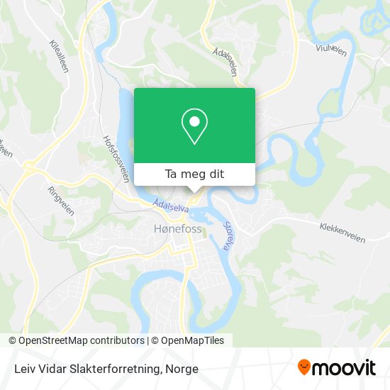 Leiv Vidar Slakterforretning kart