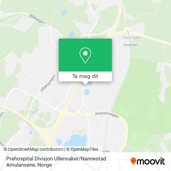 Prehospital Divisjon Ullensaker / Nannestad Amulansene kart