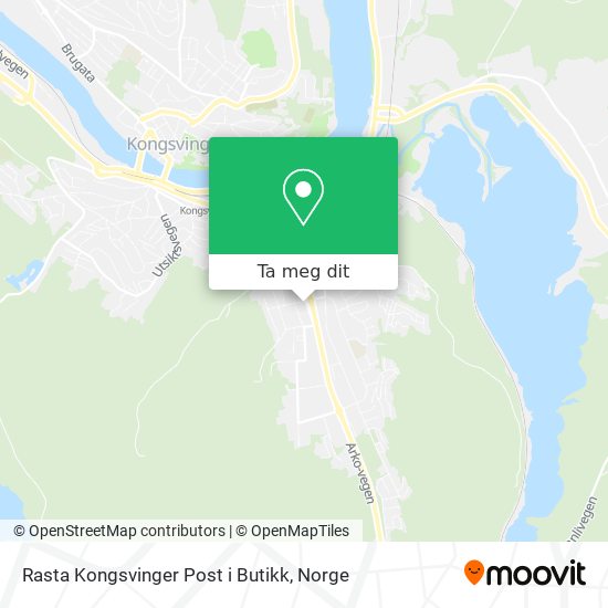 Rasta Kongsvinger Post i Butikk kart