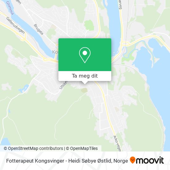 Fotterapeut Kongsvinger - Heidi Søbye Østlid kart