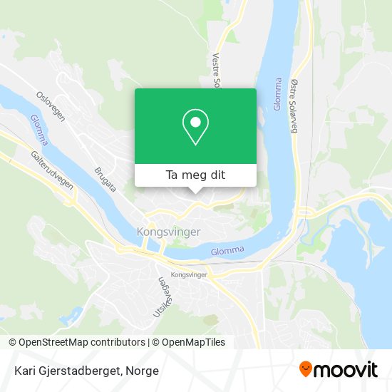 Kari Gjerstadberget kart