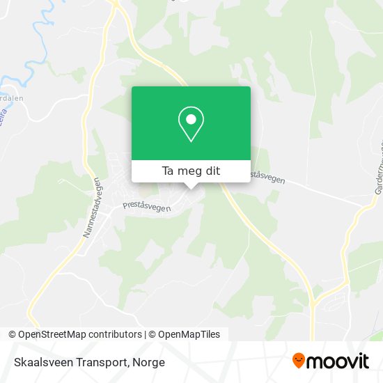 Skaalsveen Transport kart