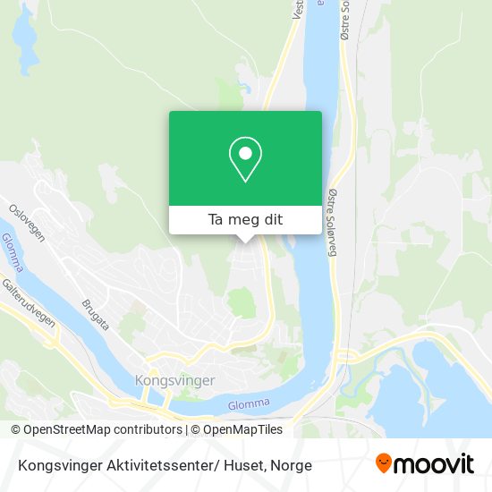 Kongsvinger Aktivitetssenter/ Huset kart
