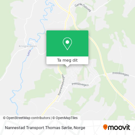 Nannestad Transport Thomas Sørlie kart