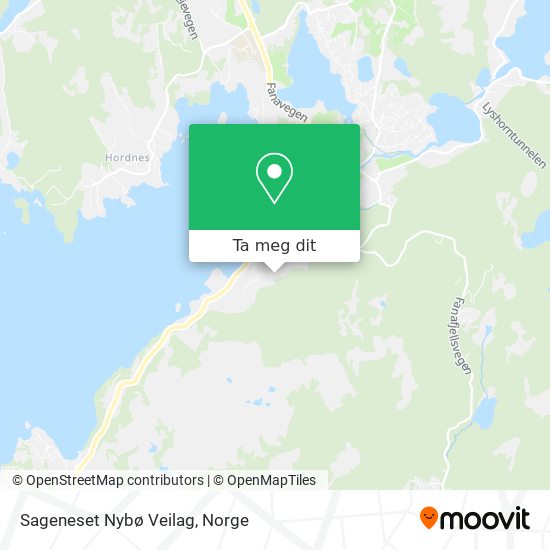 Sageneset Nybø Veilag kart