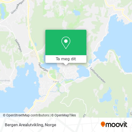 Bergen Arealutvikling kart