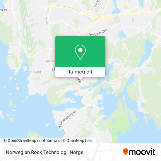 Norwegian Rock Technologi kart